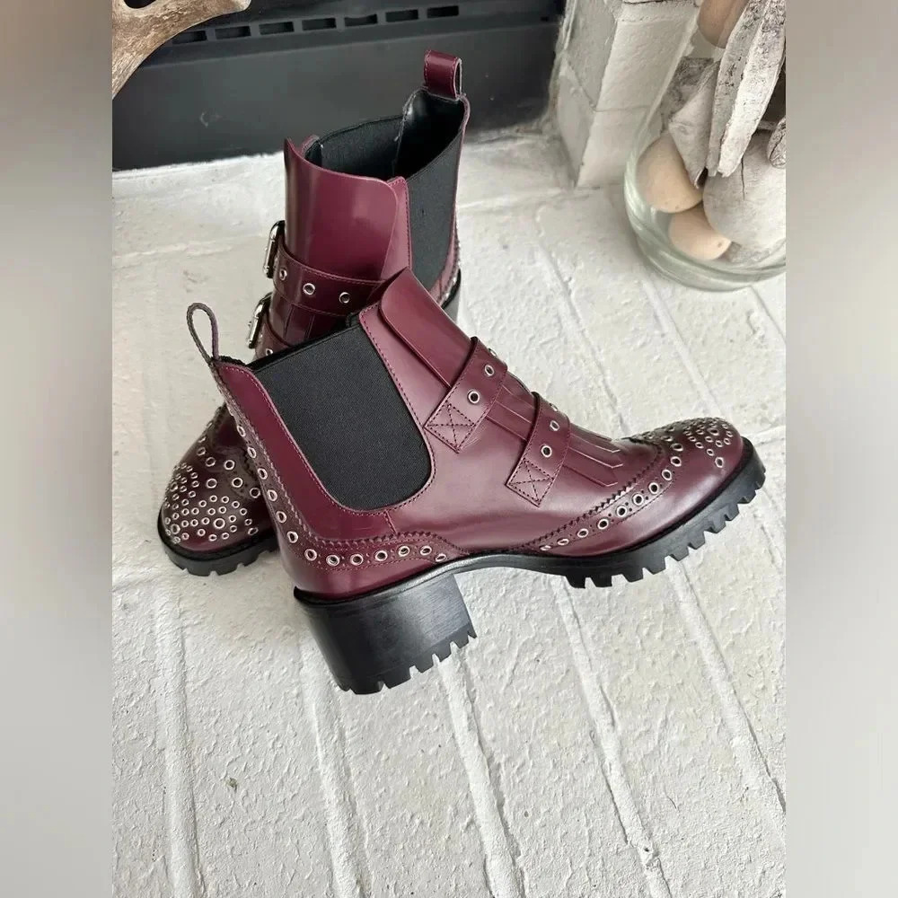 Red Valentino Ankle leather boots size 37 - Picture 4 of 11